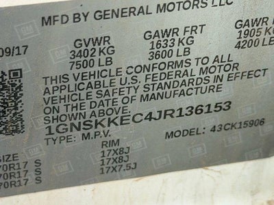 2018 Chevrolet Suburban Commercial