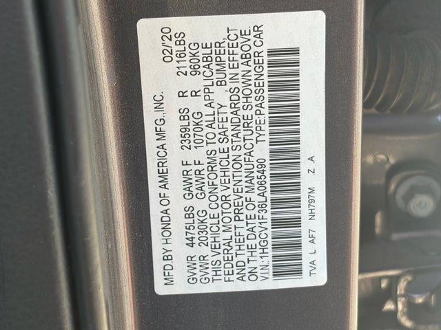 2020 Honda Accord Sedan Sport
