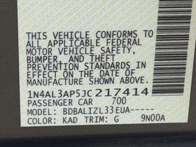 2018 Nissan Altima 2.5 SV