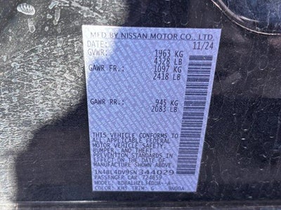 2025 Nissan Altima SV