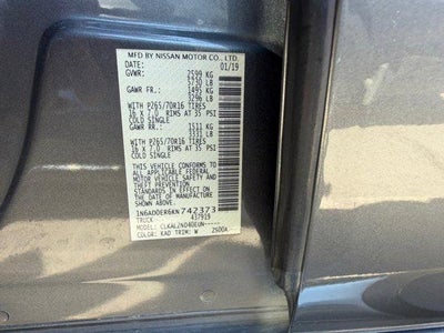 2019 Nissan Frontier SV