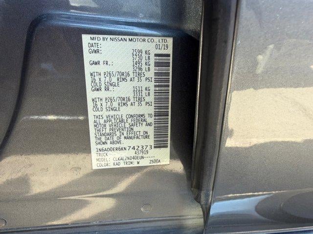 2019 Nissan Frontier SV