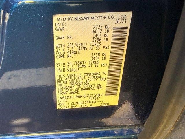 2022 Nissan Frontier SV