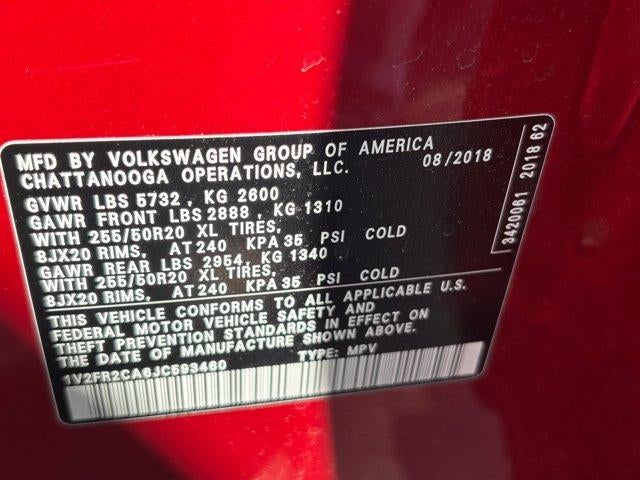2018 Volkswagen Atlas 3.6L V6 SE w/Technology