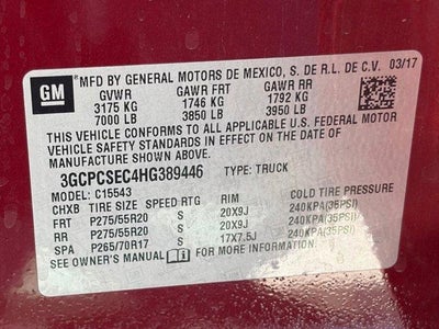 2017 Chevrolet Silverado 1500 LTZ