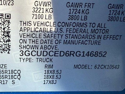 2024 Chevrolet Silverado 1500 Custom Trail Boss