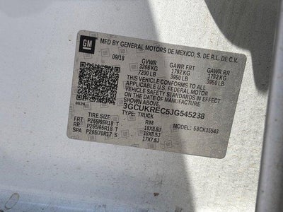 2018 Chevrolet Silverado 1500 LT