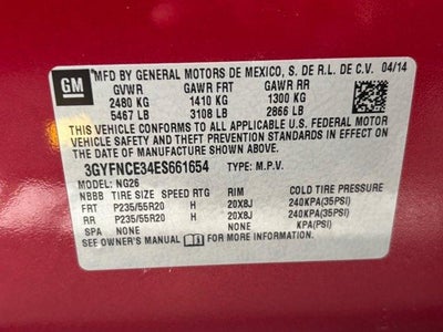 2014 Cadillac SRX Performance Collection