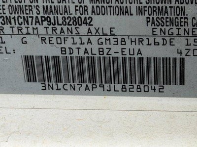 2018 Nissan Versa Sedan SV