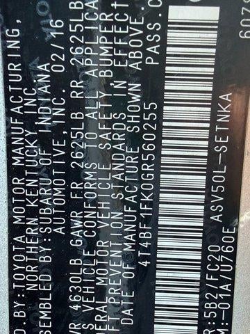 2016 Toyota Camry XLE