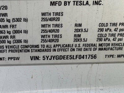 2020 Tesla Model Y Long Range