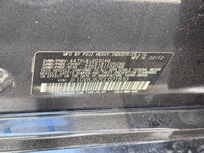 2012 Subaru Impreza Sedan WRX WRX STI