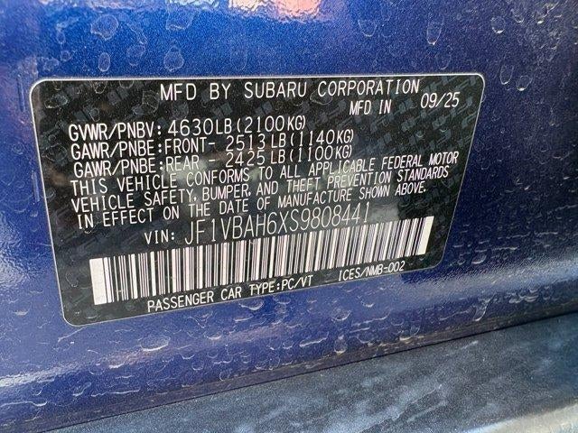 2025 Subaru WRX Premium
