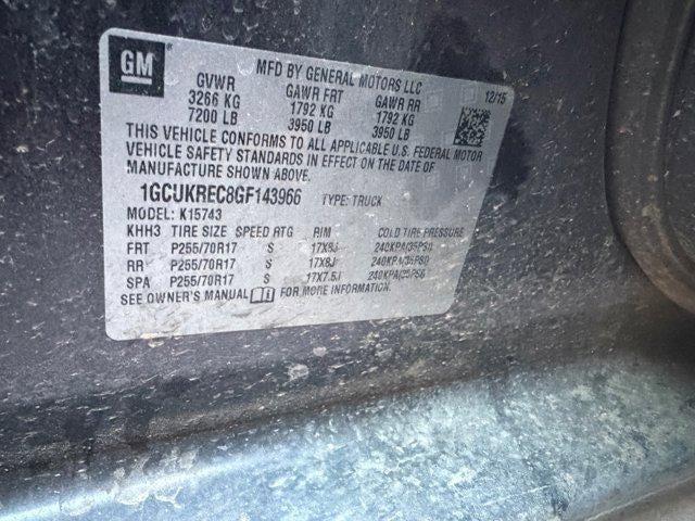 2016 Chevrolet Silverado 1500 LT