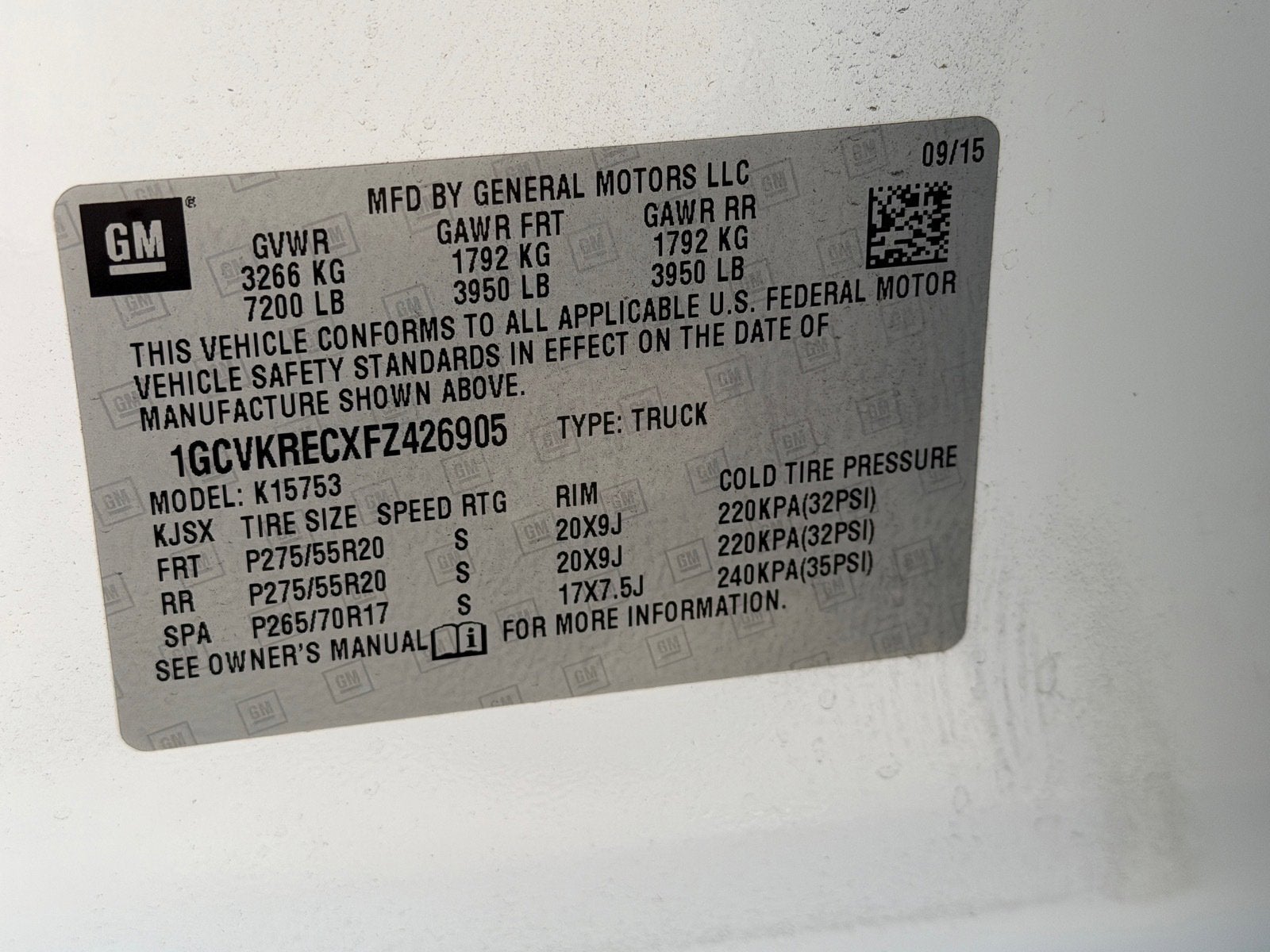 2015 Chevrolet Silverado 1500 LT