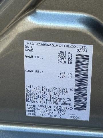 2024 Nissan Altima 2.5 SV