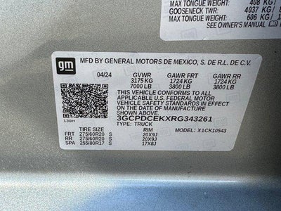 2024 Chevrolet Silverado 1500 Custom Trail Boss