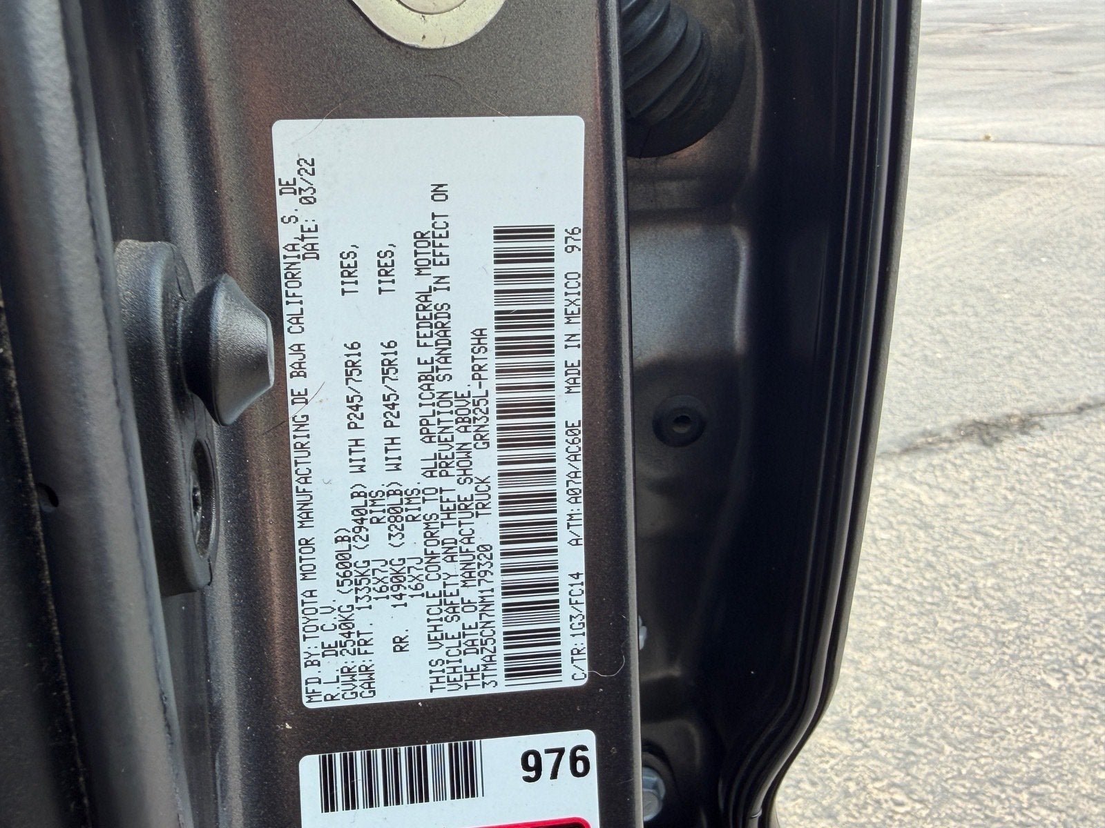 2022 Toyota Tacoma 2WD SR5
