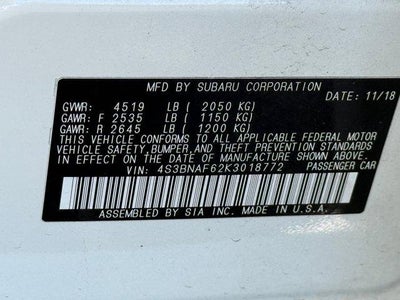 2019 Subaru Legacy Premium