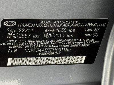 2015 Hyundai Sonata 2.0T Sport