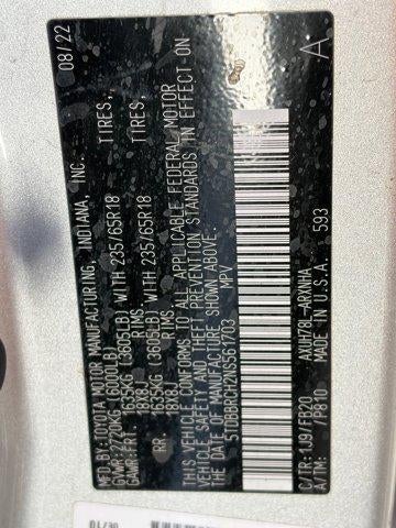 2022 Toyota Highlander Hybrid LE