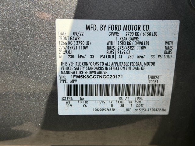 2022 Ford Explorer ST