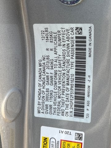 2023 Honda Civic Sedan Sport