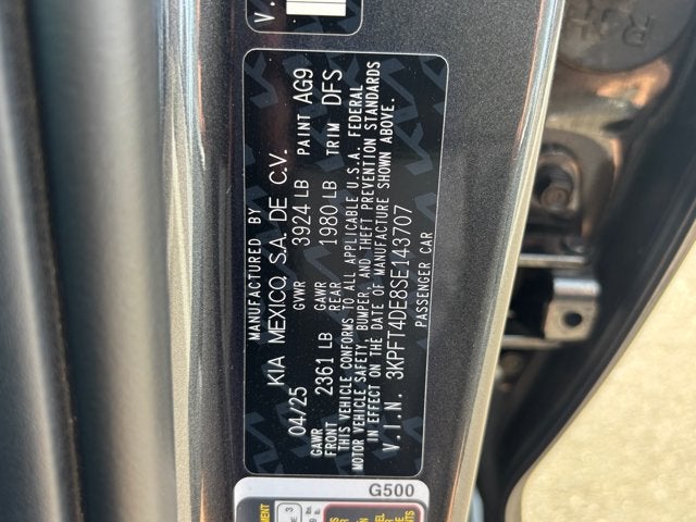 2025 Kia K4 LXS