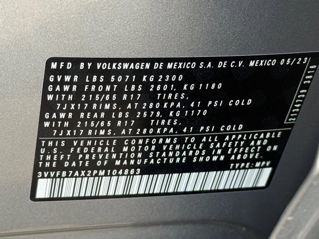 2023 Volkswagen Tiguan S