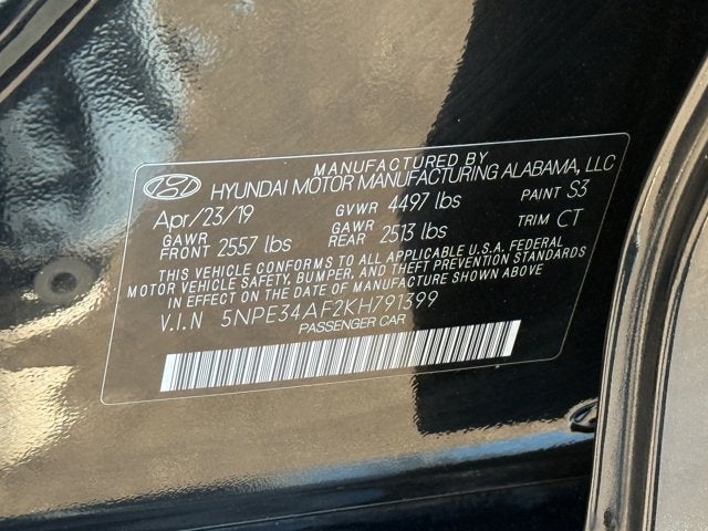 2019 Hyundai Sonata Sport