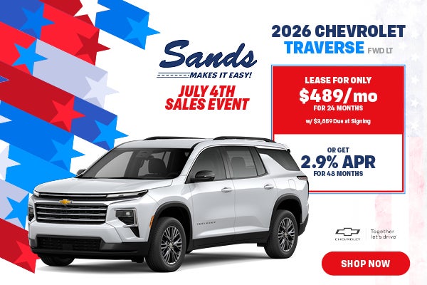 New 2026 Chevrolet Traverse LT 