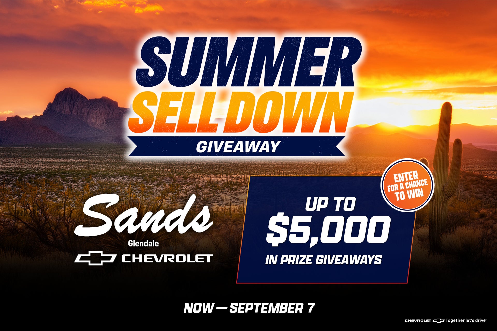 Sands Summer Sell Down Giveaway