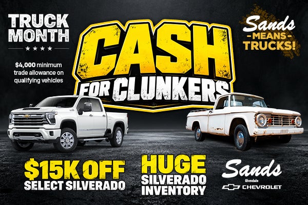 Chevrolet Cash for Clunkers with up to $15,000 off