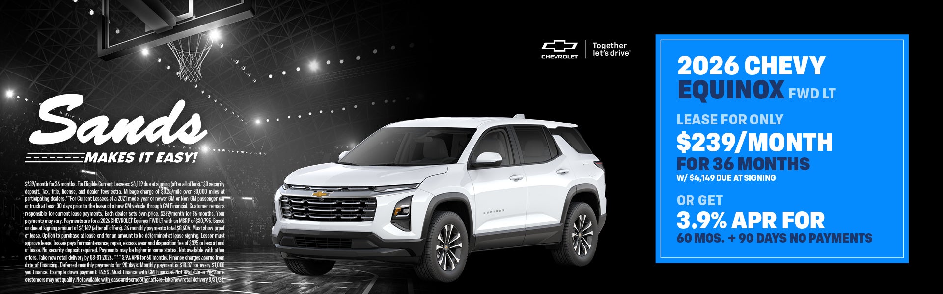 2026 Chevrolet Equinox Lease Special