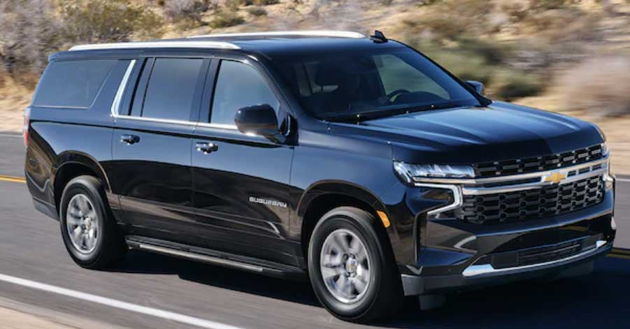 2025 Chevrolet Suburban exterior side view driving
